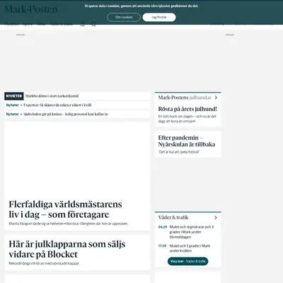 markposten.se startsida 2023