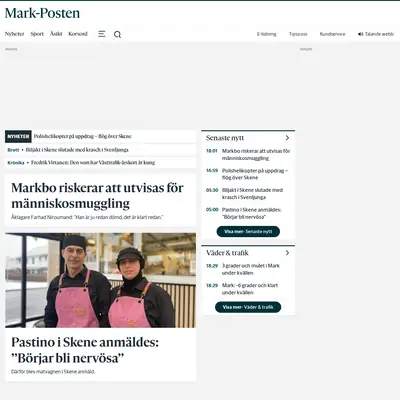 markposten.se startsida 2025