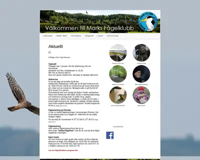 www.marksfagelklubb.se startsida 2013