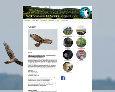 www.marksfagelklubb.se startsida 2023