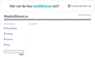Maskinbörsen startsida 2014
