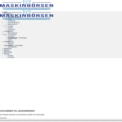 Maskinbörsen startsida 2023