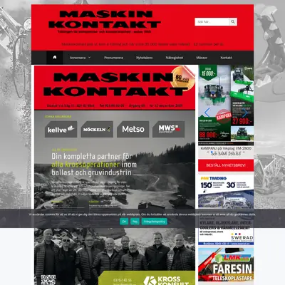 Maskinkontakt startsida 2026