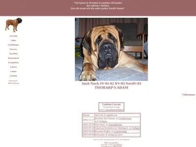 Mastiff Bladet startsida 2004