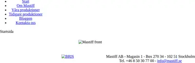 Mastiff Bladet startsida 2009