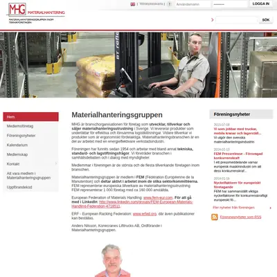 www.materialhanteringsgruppen.se startsida 2015