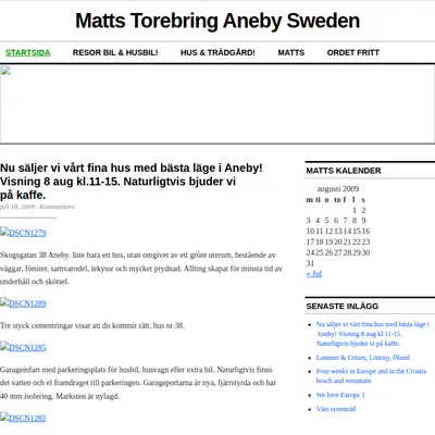mattstorebring.se startsida 2009