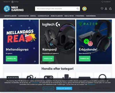 M3 Gaming startsida 2022