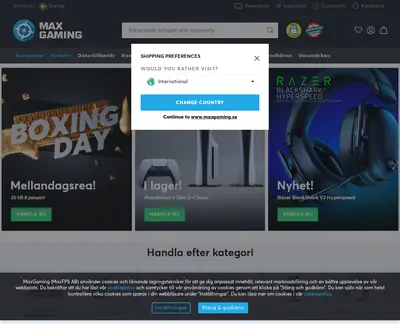 M3 Gaming startsida 2024