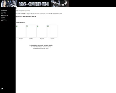 MotorcykelGuiden (MCguiden) startsida 2006