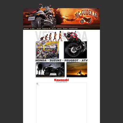 MotorcykelGuiden (MCguiden) startsida 2009