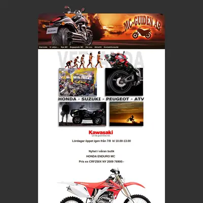 MotorcykelGuiden (MCguiden) startsida 2010