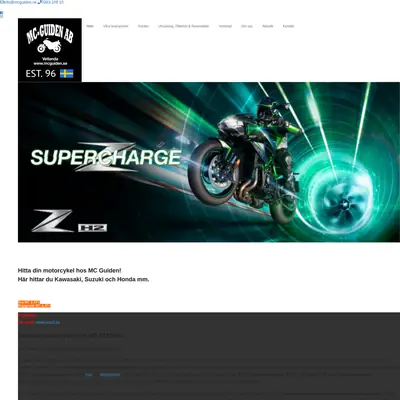 MotorcykelGuiden (MCguiden) startsida 2022