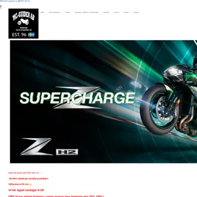 MotorcykelGuiden (MCguiden) startsida 2023