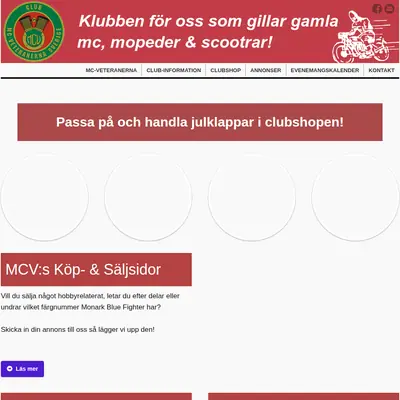 MC VETERANEN startsida 2018