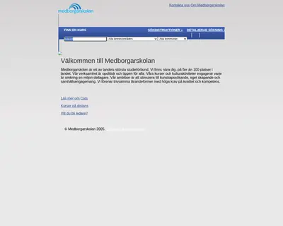 MM Medborgarskolan magasin startsida 2006