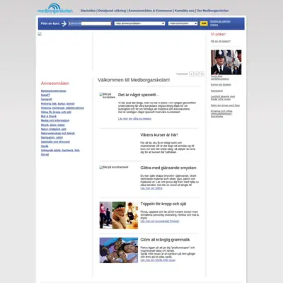 MM Medborgarskolan magasin startsida 2008