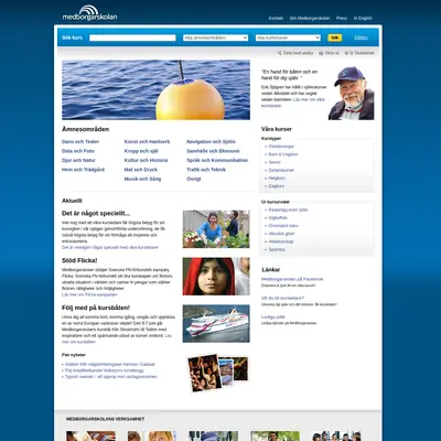 MM Medborgarskolan magasin startsida 2012