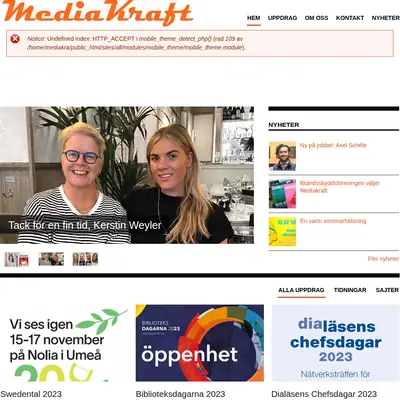 DIALÄSEN startsida 2023