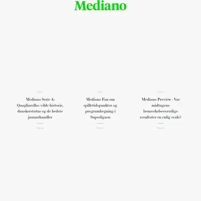 Mediano TV startsida 2019