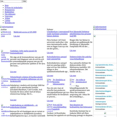 Medicinsk Access startsida 2010