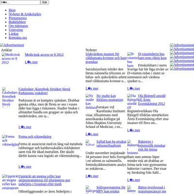 Medicinsk Access startsida 2013