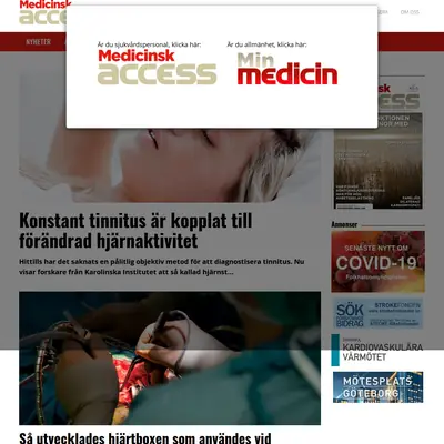 Medicinsk Access startsida 2022