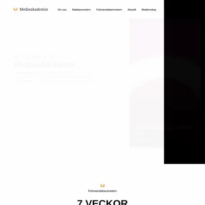medieakademin.se startsida 2021