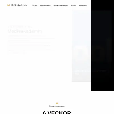 medieakademin.se startsida 2023