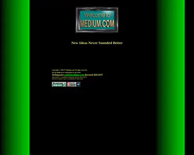 Medium startsida 1997
