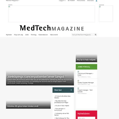 LabTech Magazine startsida 2018