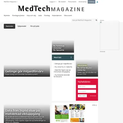 LabTech Magazine startsida 2020