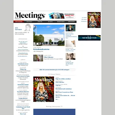 Meetings International startsida 2016