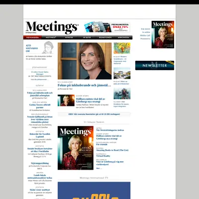 Meetings International startsida 2019