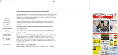 mellanbygden.nu startsida 2003