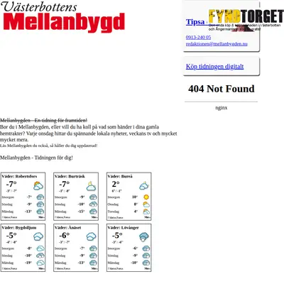 mellanbygden.nu startsida 2014