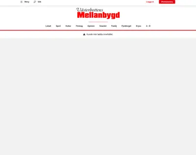 mellanbygden.nu startsida 2026