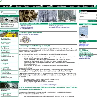 Med Mellanskog startsida 2004