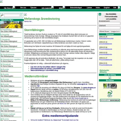 Med Mellanskog startsida 2005