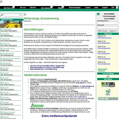 Med Mellanskog startsida 2006