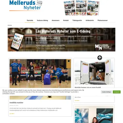 MELLERUDS NYHETER startsida 2022