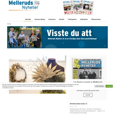 MELLERUDS NYHETER startsida 2023