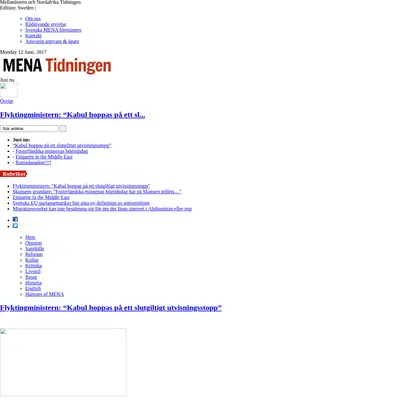 MENA Tidningen www.menatidningen.se startsida 2017