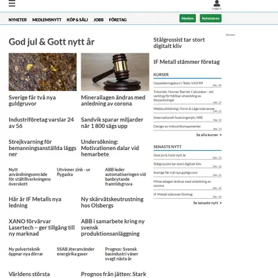 metal-supply.se startsida 2021