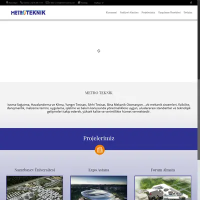 METRO TEKNIK startsida 2020