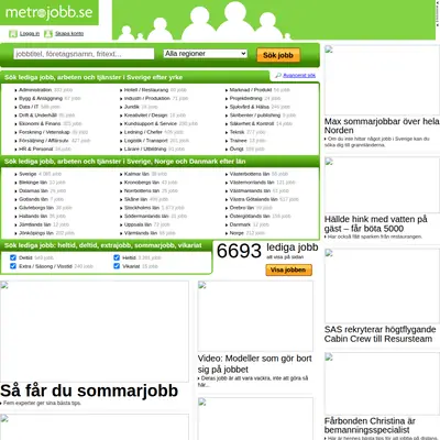 www.metrojobb.se startsida 2011