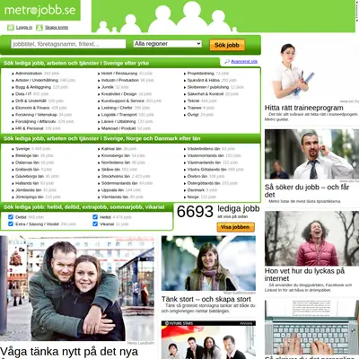 www.metrojobb.se startsida 2012