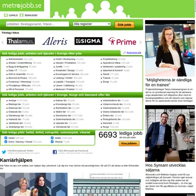 www.metrojobb.se startsida 2013