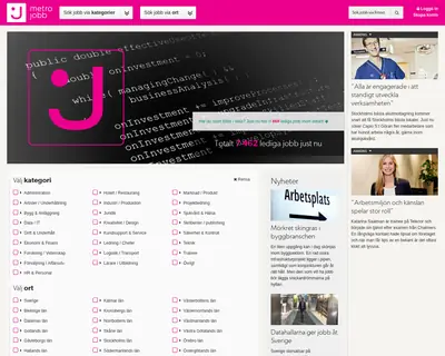 www.metrojobb.se startsida 2014