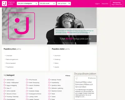 www.metrojobb.se startsida 2017